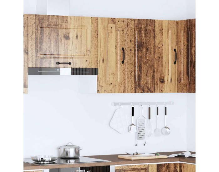 Sonata H Кухненски стенен шкаф, Kalmar, старо дърво, инженерно дърво