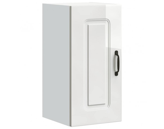 Sonata H Кухненски стенен шкаф, Kalmar, бял гланц, инженерно дърво