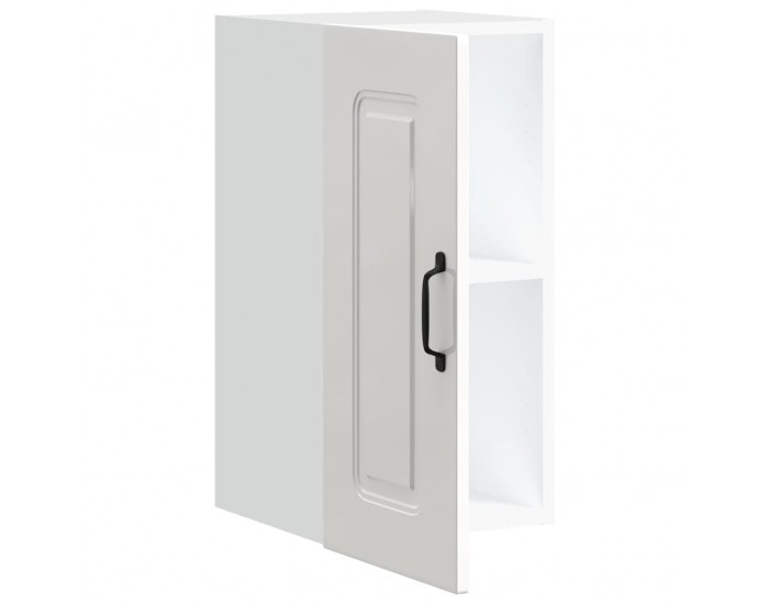 Sonata H Кухненски стенен шкаф, Kalmar, бял гланц, инженерно дърво