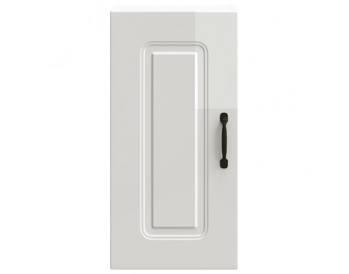 Sonata H Кухненски стенен шкаф, Kalmar, бял гланц, инженерно дърво