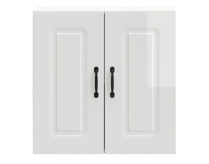 Sonata H Кухненски стенен шкаф, Kalmar, бял гланц, инженерно дърво