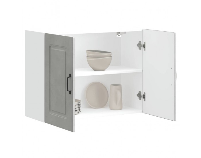 Sonata H Кухненски стенен шкаф, Kalmar, бетонно сив, инженерно дърво