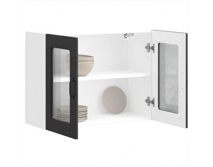 Sonata H Кухненски стенен шкаф с стъклена врата, Kalmar, инженерно дърво