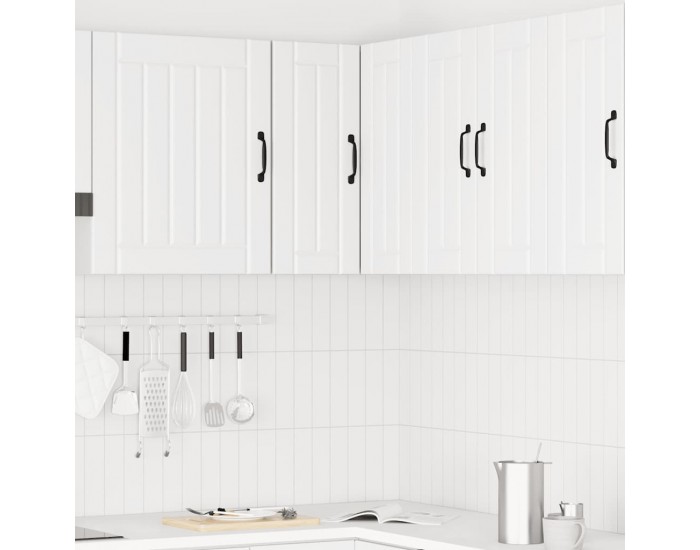 Sonata H Кухненски стенен ъглов шкаф, Kalmar, бял, инженерно дърво