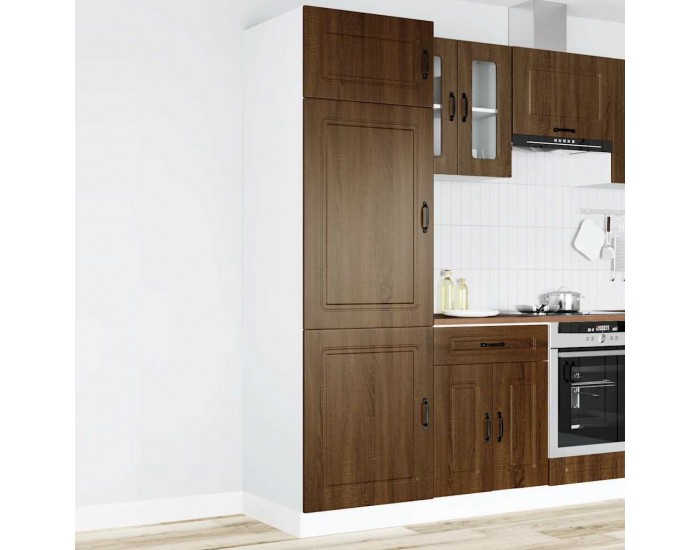 Sonata H Кухненски шкаф, Kalmar, кафяв дъб, инженерно дърво