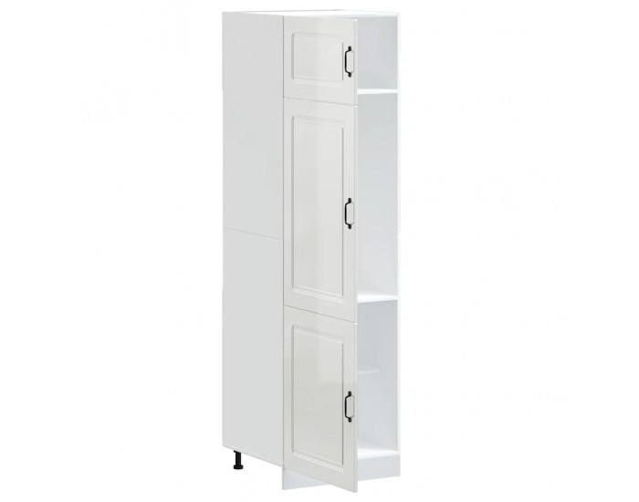 Sonata H Кухненски шкаф, Kalmar, бял гланц, инженерно дърво