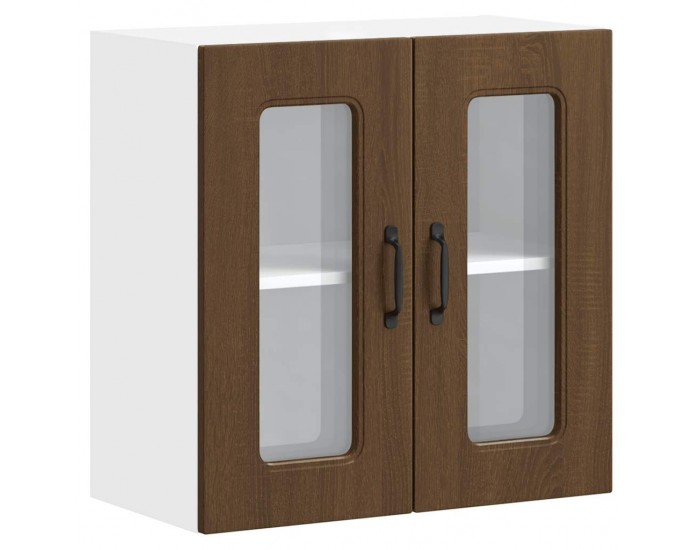 Sonata H Кухненски стенен шкаф с стъклена врата, Kalmar, инженерно дърво