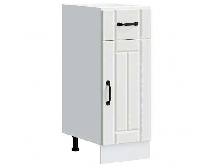 Sonata H Кухненски шкаф Lucca Бяла инженерна дървесина