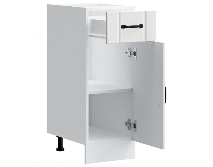 Sonata H Кухненски шкаф Lucca Бяла инженерна дървесина