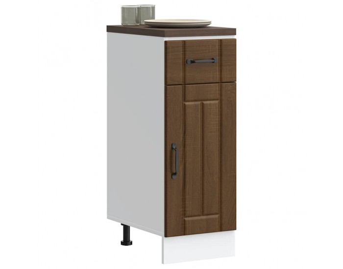 Sonata H Кухненски шкаф Lucca, кафяв дъб, инженерна дървесина