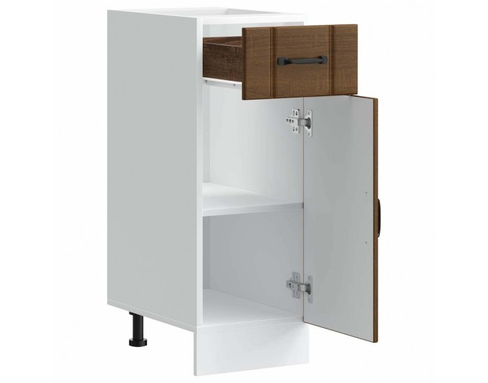 Sonata H Кухненски шкаф Lucca, кафяв дъб, инженерна дървесина