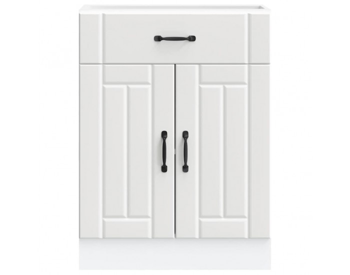 Sonata H Кухненски шкаф Lucca Бяла инженерна дървесина