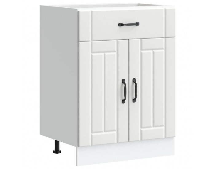 Sonata H Кухненски шкаф Lucca Бяла инженерна дървесина