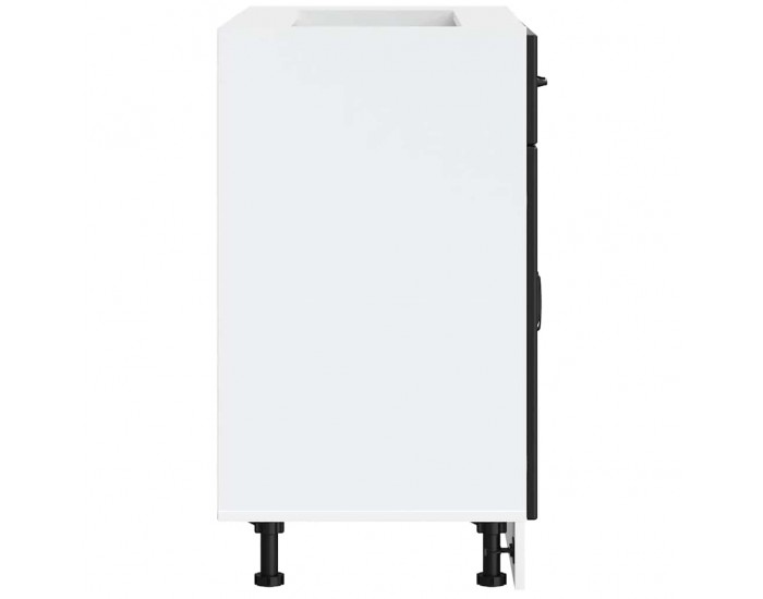 Sonata H Кухненски шкаф Lucca Черно инженерно дърво