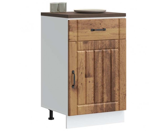 Sonata H Кухненски шкаф Lucca, старо дърво, инженерно дърво