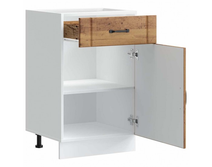 Sonata H Кухненски шкаф Lucca, старо дърво, инженерно дърво