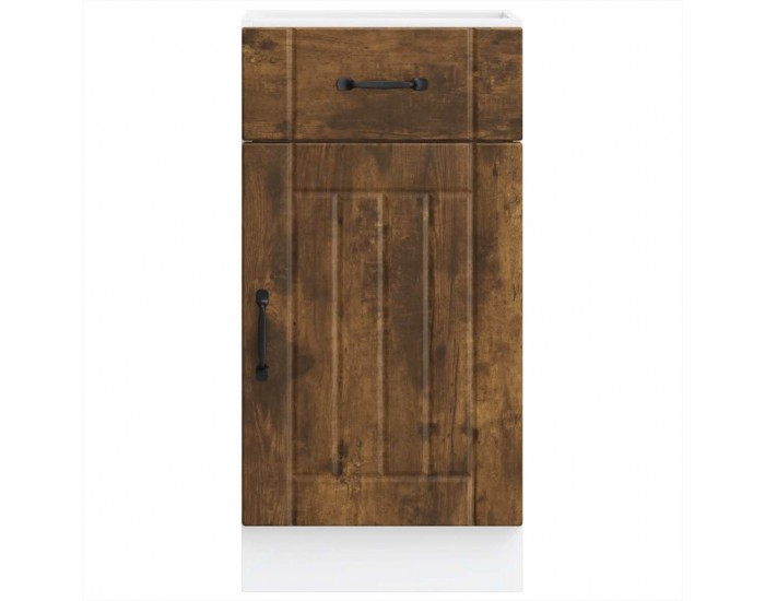 Sonata H Кухненски шкаф Lucca, опушен дъб, инженерно дърво