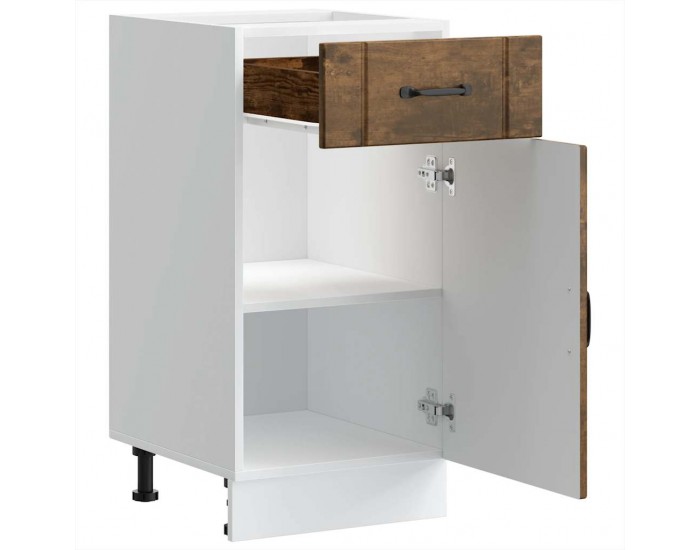 Sonata H Кухненски шкаф Lucca, опушен дъб, инженерно дърво