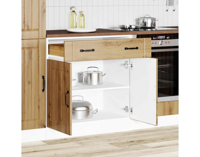 Sonata H Кухненски шкаф Lucca, дъб артизан, инженерно дърво