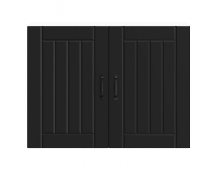 Sonata H Кухненски стенен шкаф Lucca, черен, инженерно дърво