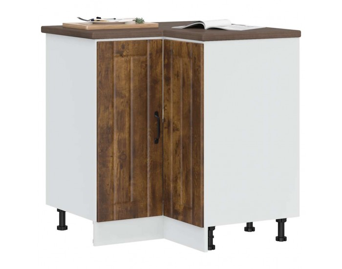 Sonata H Кухненски ъглов шкаф Lucca, опушен дъб, инженерно дърво