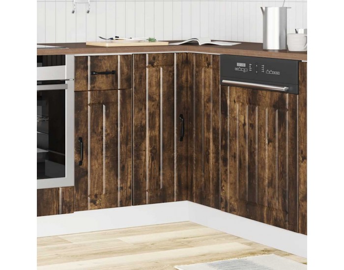Sonata H Кухненски ъглов шкаф Lucca, опушен дъб, инженерно дърво