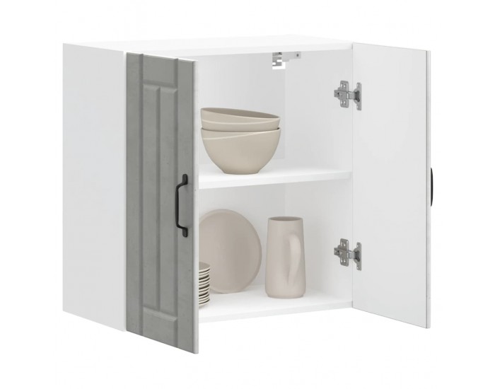 Sonata H Кухненски стенен шкаф Lucca, бетонно сив, инженерно дърво