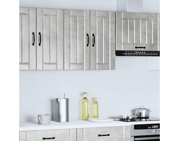 Sonata H Кухненски стенен шкаф Lucca, бетонно сив, инженерно дърво