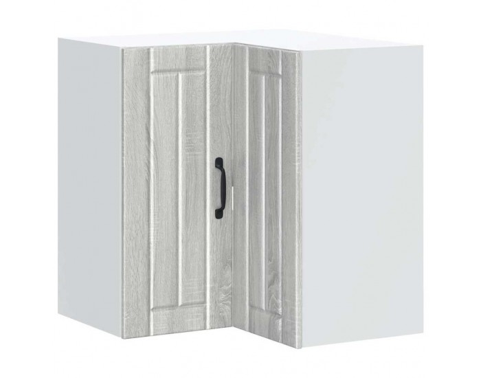Sonata H Кухненски стенен ъглов шкаф Lucca, сив сонома, инженерно дърво
