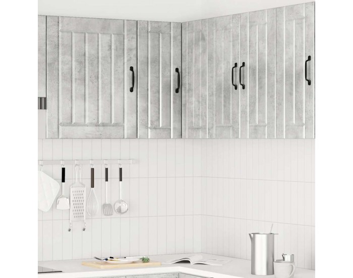 Sonata H Кухненски стенен ъглов шкаф Lucca, бетонно сив, инженерно дърво