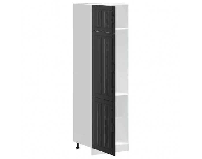 Sonata H Кухненски шкаф Lucca, черен, инженерно дърво