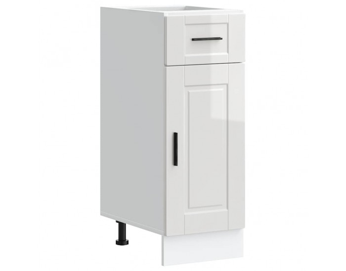 Sonata H Кухненски шкаф Porto, бял гланц, инженерно дърво