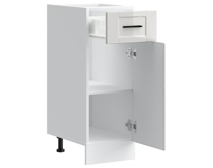 Sonata H Кухненски шкаф Porto, бял гланц, инженерно дърво