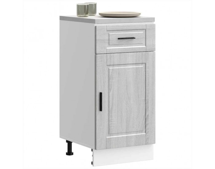Sonata H Кухненски шкаф Porto, сив сонома, инженерно дърво
