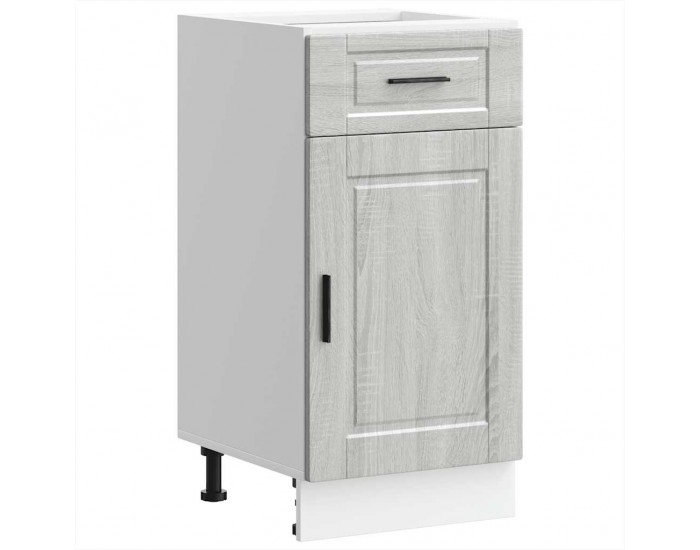 Sonata H Кухненски шкаф Porto, сив сонома, инженерно дърво