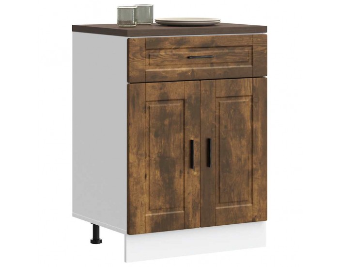 Sonata H Кухненски шкаф Porto, опушен дъб, инженерно дърво