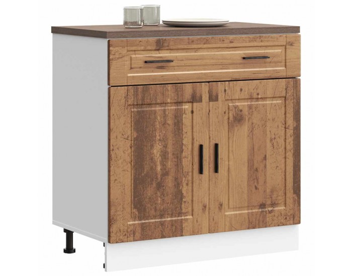 Sonata H Кухненски шкаф Porto, старо дърво, инженерно дърво