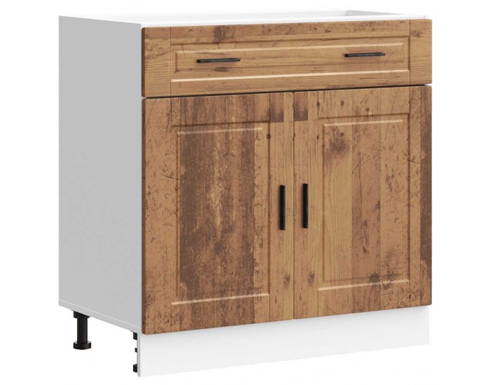 Sonata H Кухненски шкаф Porto, старо дърво, инженерно дърво