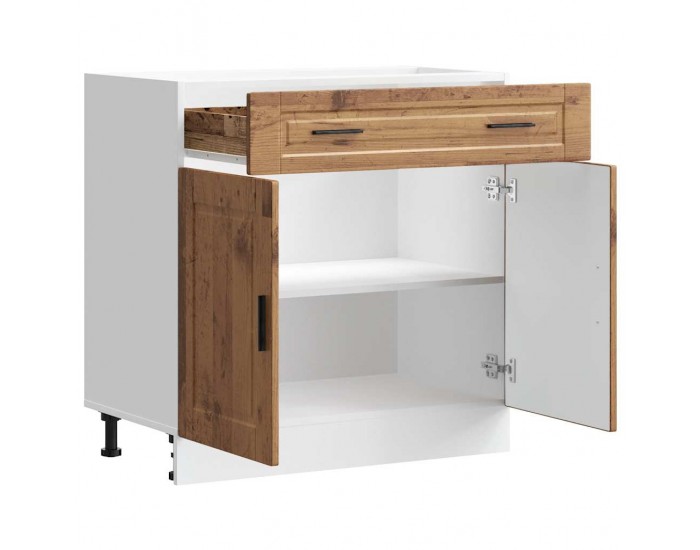 Sonata H Кухненски шкаф Porto, старо дърво, инженерно дърво