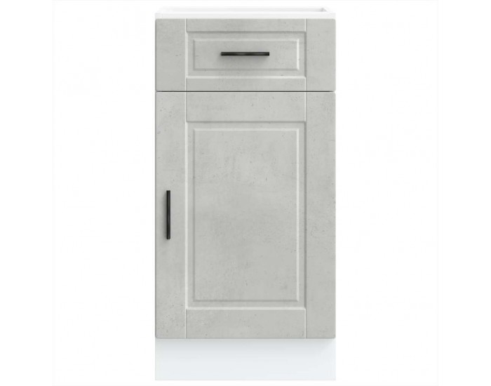 Sonata H Кухненски шкаф Porto, бетонно сив, инженерно дърво