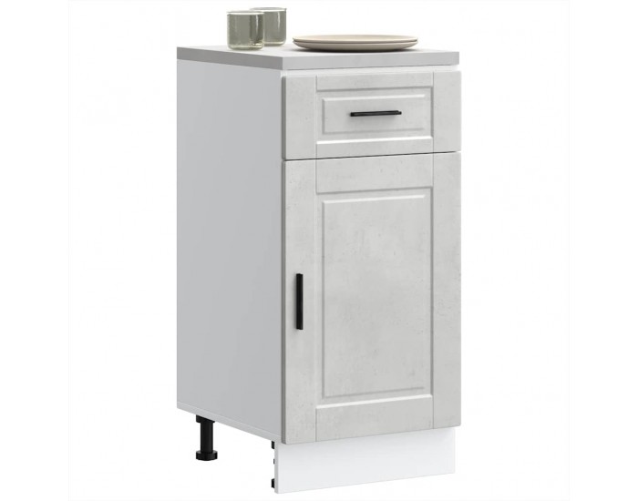 Sonata H Кухненски шкаф Porto, бетонно сив, инженерно дърво