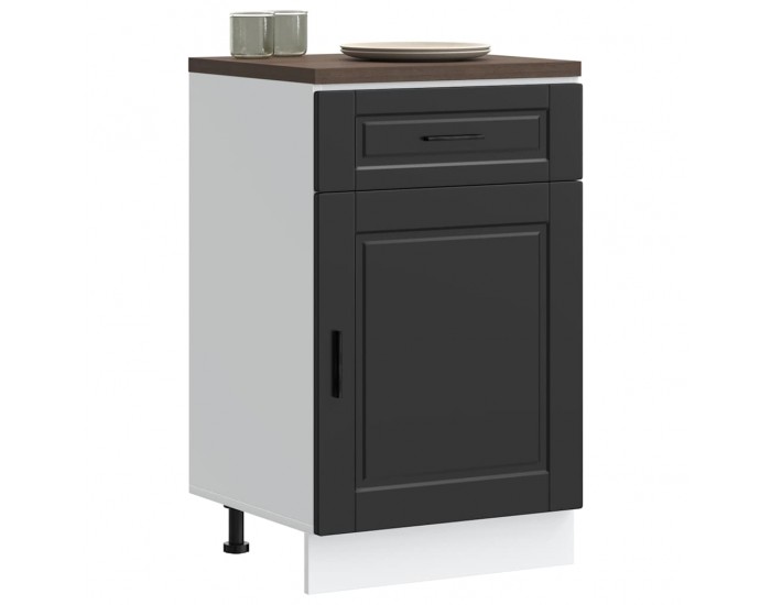 Sonata H Кухненски шкаф Porto, черен, инженерно дърво