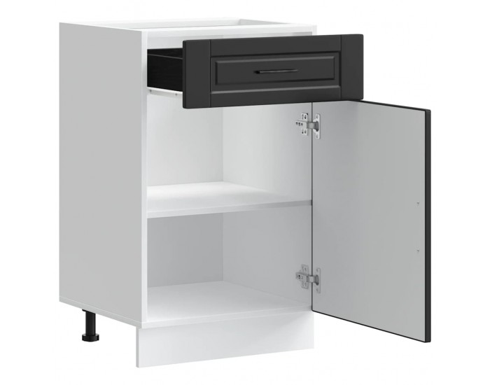 Sonata H Кухненски шкаф Porto, черен, инженерно дърво