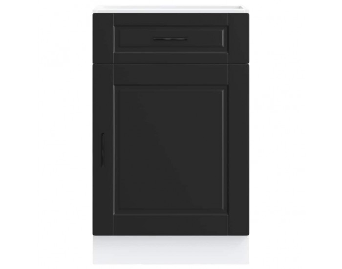 Sonata H Кухненски шкаф Porto, черен, инженерно дърво