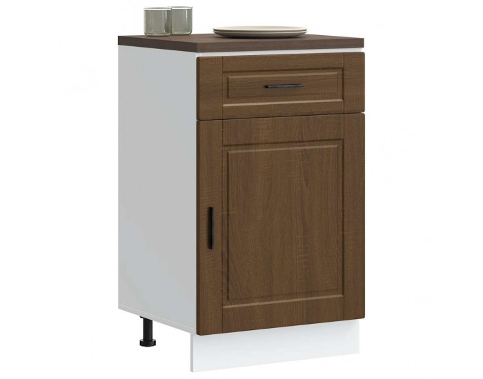 Sonata H Кухненски шкаф Porto, кафяв дъб, инженерно дърво