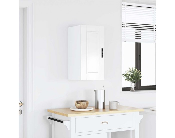 Sonata H Кухненски стенен шкаф Porto, бял гланц, инженерно дърво