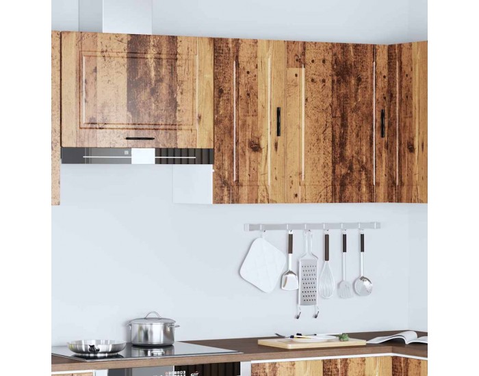Sonata H Кухненски стенен шкаф Porto, старо дърво, инженерно дърво