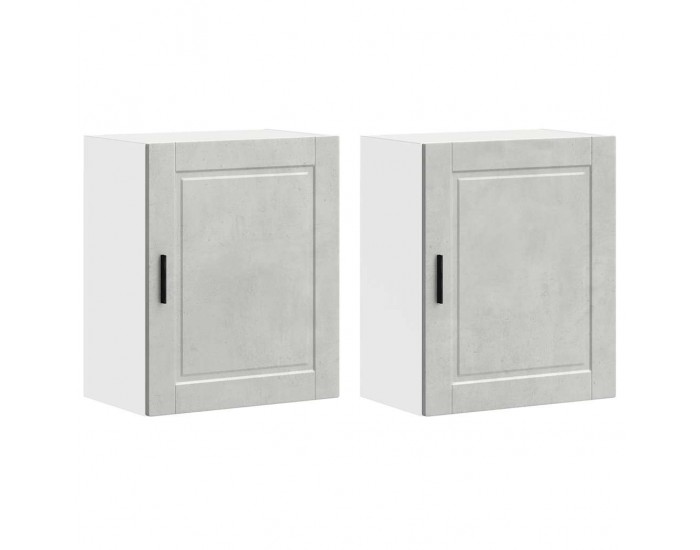Sonata H Кухненски стенни шкафове 2 бр Porto бетонно сив инженерно дърво