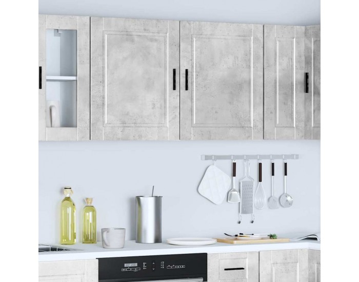 Sonata H Кухненски стенни шкафове 2 бр Porto бетонно сив инженерно дърво