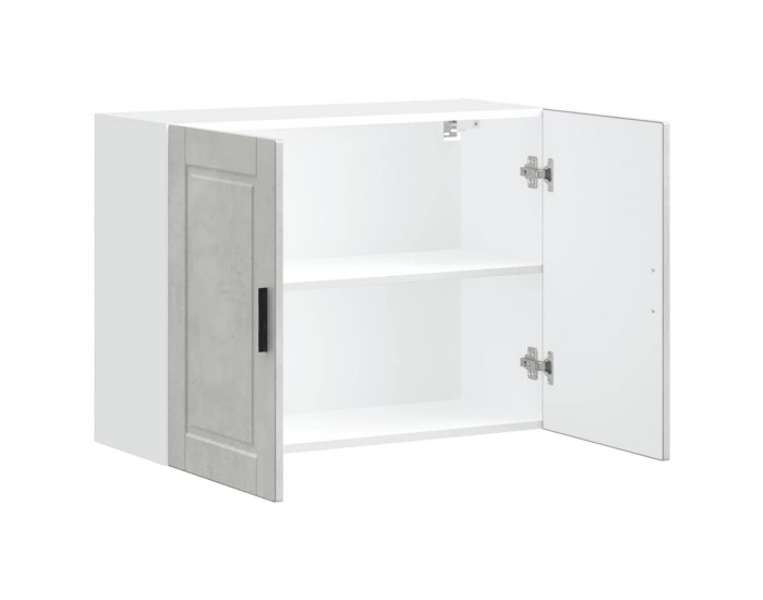 Sonata H Кухненски стенен шкаф Porto, бетонно сив, инженерно дърво